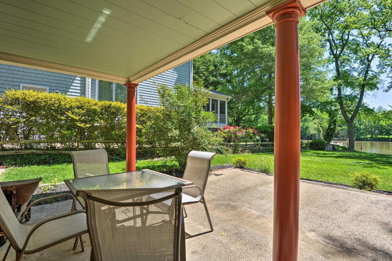 Waterfront Annapolis Home Fire Pit And Fishing Pier Exterior foto